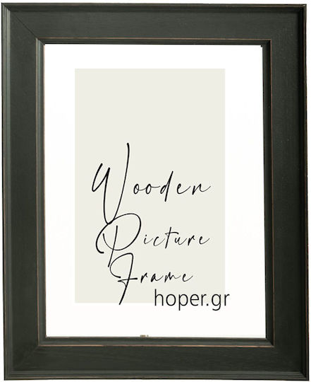 Wooden Wall Photo Frame with Black Frame
