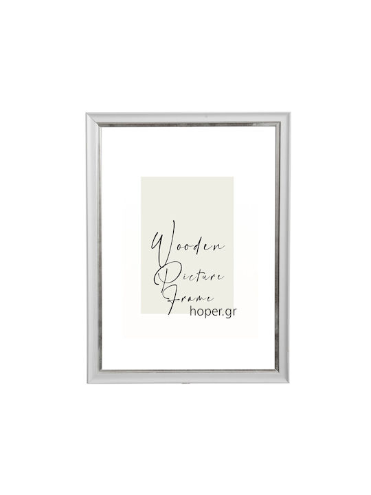 Wooden Wall Picture Frame with White Frame