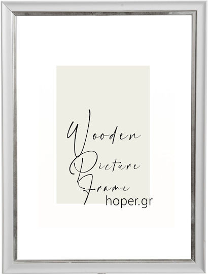 Wooden Wall Picture Frame with White Frame