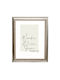 Wall Photo Frame Wooden with Silver Frame