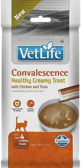 Convalescence Creamy Treat Мокра храна за котки с пилешко месо 4x15 г