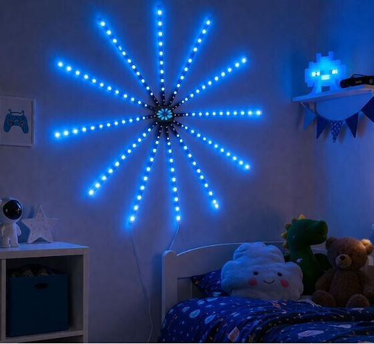 Коледна Звезда С Подсветка От Стъкло RGB 53x53см
