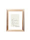 Wall Photo Frame Wooden with Gold Frame