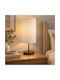 Ankor Wooden Table Lamp with White Shade