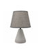 Ankor Ceramic Table Lamp with Grey Shade