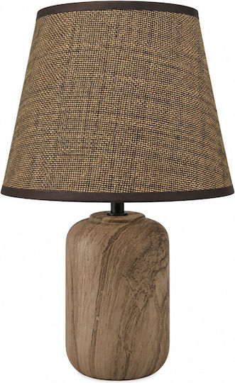 Ankor Ceramic Table Lamp with Brown Shade