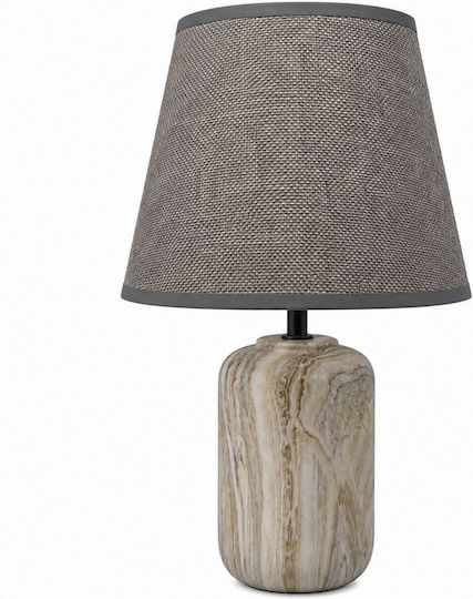 Ankor Ceramic Table Lamp with Grey Shade
