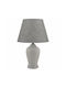 Ankor Ceramic Table Lamp with Grey Shade