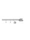 Rodeco Bară Metalică Pentru Perdele Argentina Simplă Φ28mm 120cm Matte Chrome