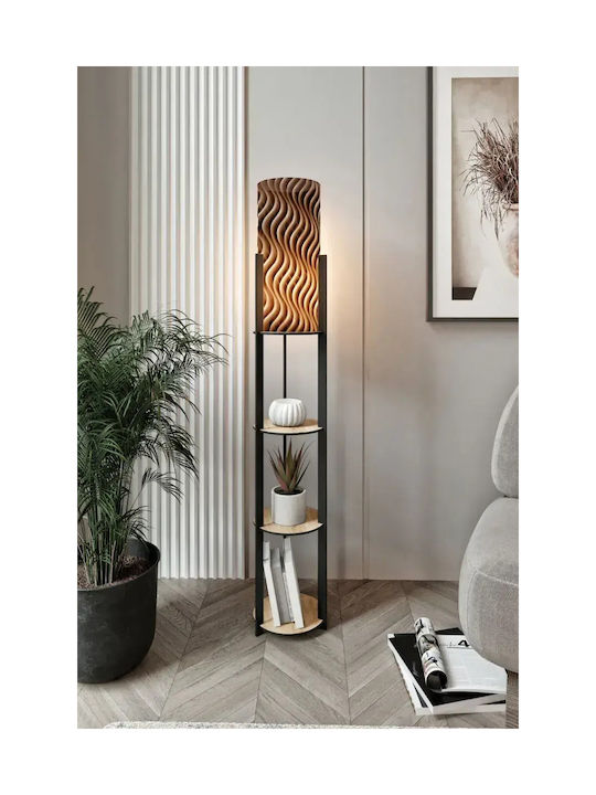 SteweHome Stehlampe H150 cm Braun
