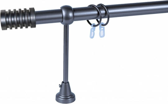 Rodeco Galerie Metalică Simplă Ø25 mm 120 cm Crom Mat