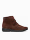 Lederne Damen-Stiefeletten in Bordeaux