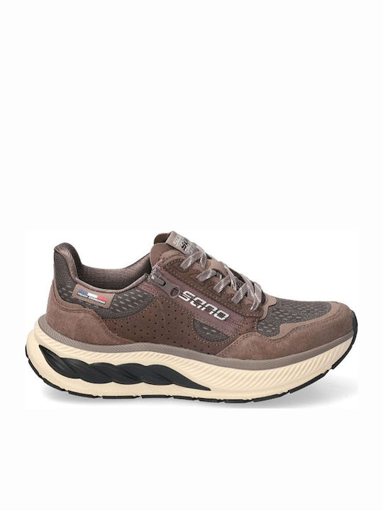 Mephisto Дамски анатомични сникърси Ice / Brown