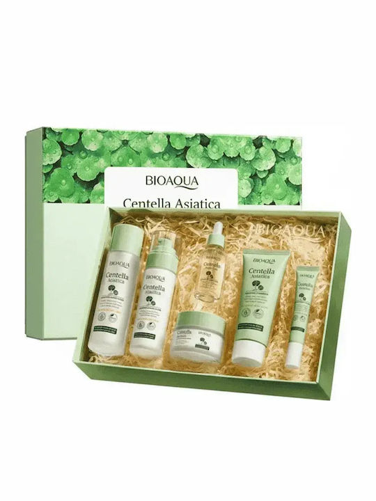 Centella Asiatica Set de Îngrijire pentru Hidratare și Curățare Facială Bioaqua Centella Asiatica cu Șase Produse 6 Buc