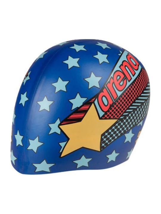 Arena Print Jr Silicone Swimming Cap Midnight A...
