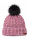 Winter Blur II Beanie Women's Fleece Knitted Beanie in Pink