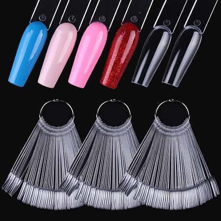 Display Tips Color Nail Art Balerina Clear 50pcs