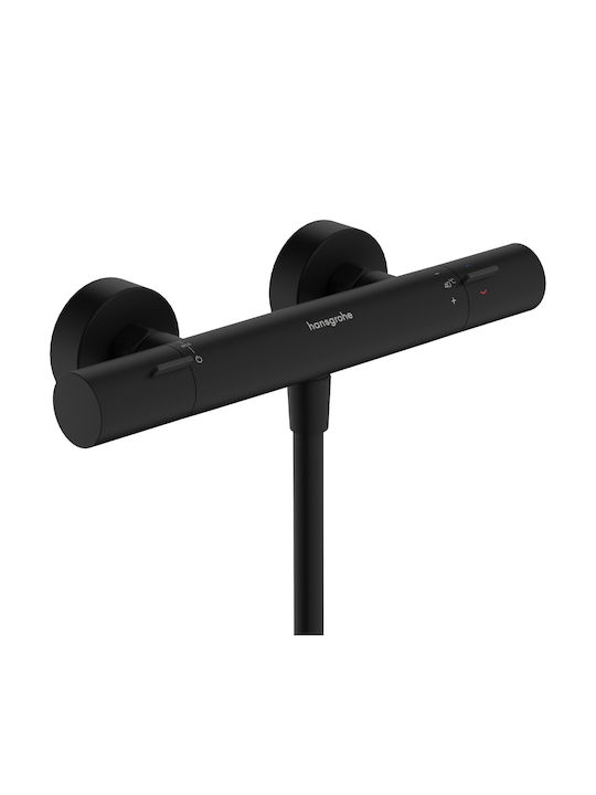Hansgrohe Ecostat Thermostatic Black Shower Mix...