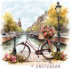 Bound Leather My Album In Amsterdam Photo Album with Rice Paper 30x30cm Album Box 60 Pages