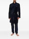 Emporio Armani Winterlicher Herren-Baumwollbademantel Armani Blue