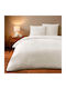 L-c Fauve Duvet Cover Set 240x220cm Super Double with 4 Pillowcases Ivory