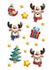 Αυτοκολλητα Bsb Creative Christmas Funny Elk Heads 1 Φύλλο