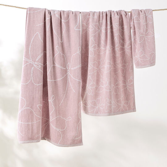Kentia Kioto Hand Towel 30x50cm Pink Weight 500gr/m²