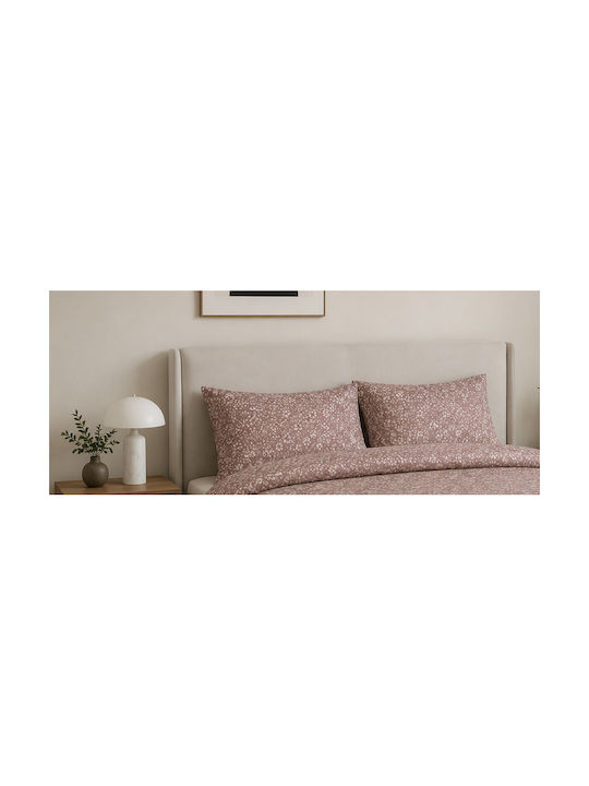 Lumora Flowers Pillowcase Set Pink 52x72cm