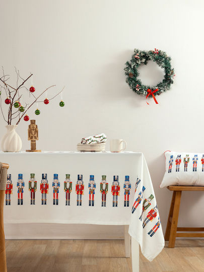 Palamaiki Christmas Tablecloth White 220x140cm