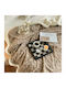 Ehome Double Sherpa Blanket 220x240cm Mocha Knitted Double Sherpa Blanket 220x240 LUC-PLEXTO220-Mocha