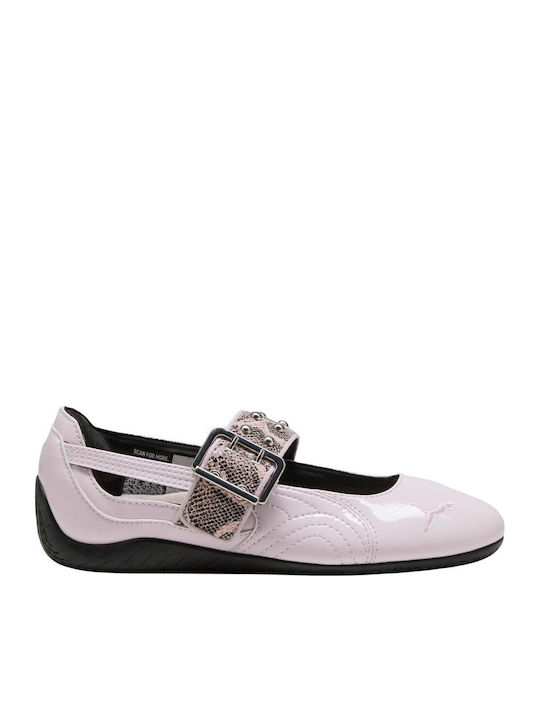 Speedcat Damen Ballerinas im Sneaker-Stil mit Riemchen Rosa