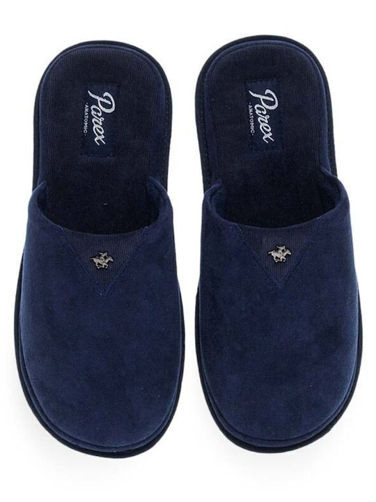 Geschlossene Herren Hausschuhe Blau
