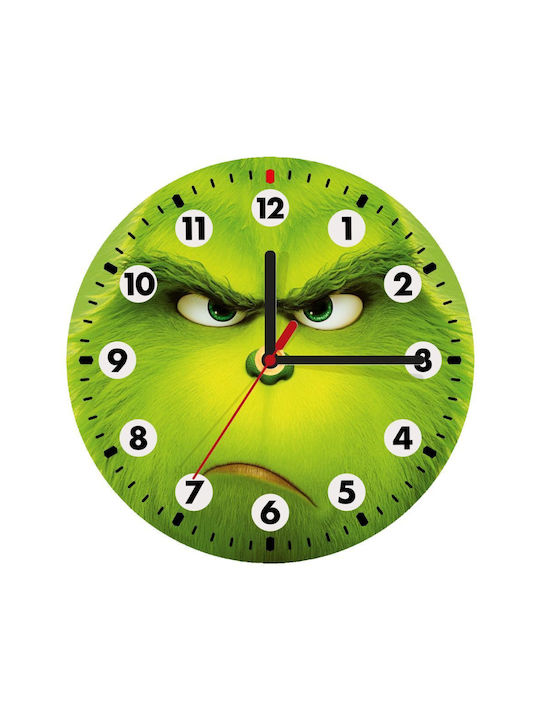 Koupakoupa Mr Grinch Дървен Стенен Часовник