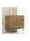 Elia Baby Dresser with 3 Drawers Brown 94x50x92cm