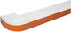 Rodeco Челен Профил За Корниз Dortmund 160 см Пластмасов