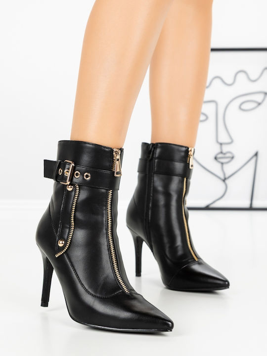 Kalapod Women's Ankle Boots with High Heel Black