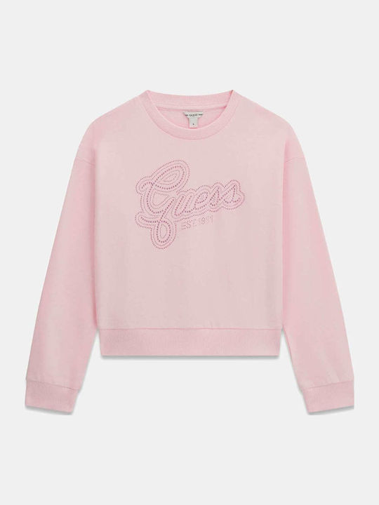 Guess Детски суичър Розов Active