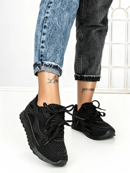 Sneakers Flatforms pentru Femei Negri