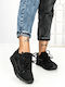 Sneakers Flatforms pentru Femei Negri