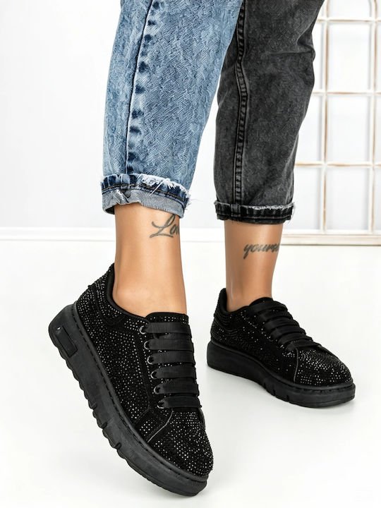 Γυναικεία Flatforms Sneakers Μαύρα