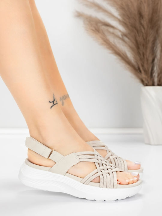 Women's Summer Platforms Beige