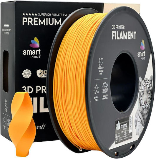 Smart Print Prof Lab Filament pentru Imprimante 3D 1kg Diametru 1.75 Mm Greutate 1 Kg Temperatură PLA+ Portocaliu