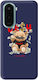 Xiaomi Poco M7 Cash Is King Dark Blue Colored Silicone TPU Case