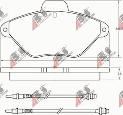 Челюсти за спирачки Citroen Xantia 93-01 Сензор 21632.16.3