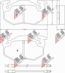 Plăcuțe de Frână Citroën BX 82-93 Senzor 20635.18.0 Plăcuțe de Frână Citroën BX 82-93 Senzor 20635.18.0