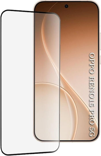 Full Glass Full Glue Tempered Glass Screen Protector for Oppo Reno15 Pro 5G – Black