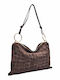 Leather Women's Hobo Bag Suede Brown