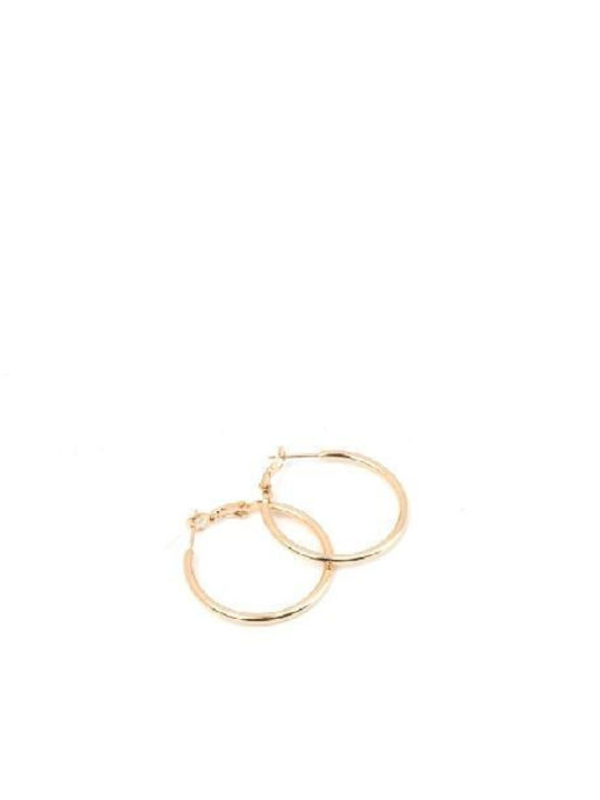 Ro Accessories Σκουλαρίκι Κρίκος Χρυσός 20mm