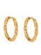 Damen-Creolen Senza Gold Plated Steel