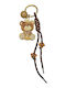 1496 Ключодържател Bag Charm „Teddy Bear“ с Макраме Шнур Savil